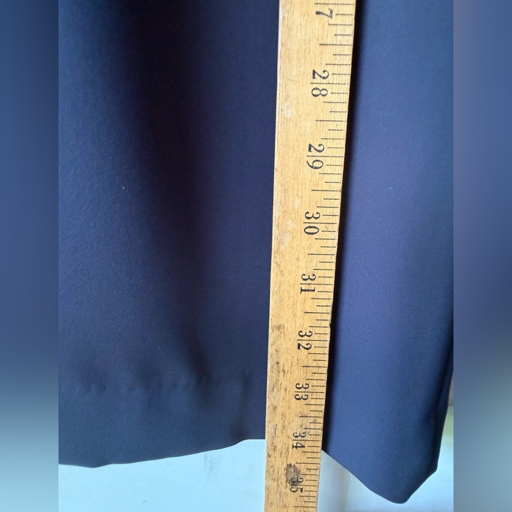 🔥🔥5/$25! Ann Taylor Navy and Black Eyelet Cap Sleeve Dress - Picture 6 of 8